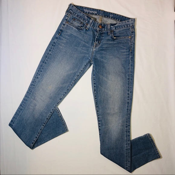 J. Crew Women’s Toothpick Jeans Size 27 - Picture 1 of 7